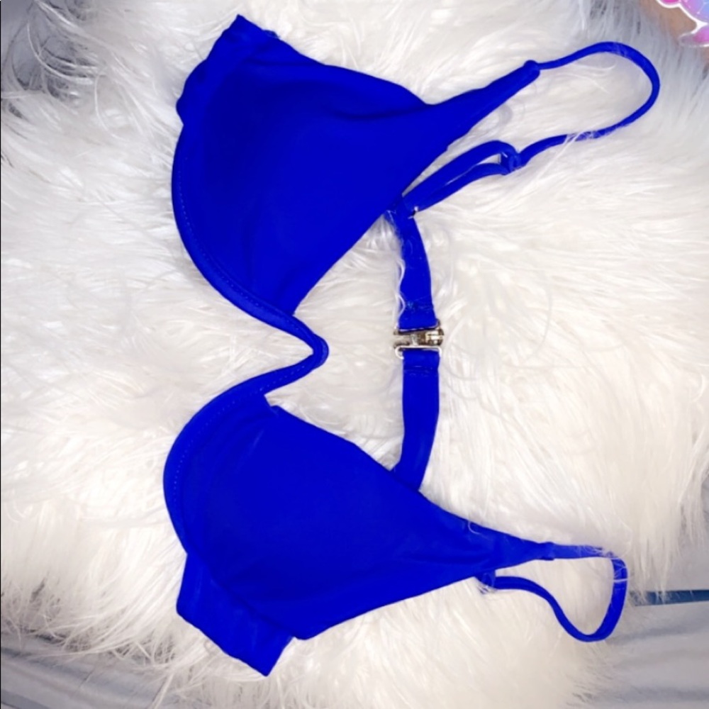 royal blue underwire bikini top